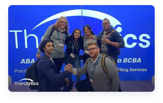 Theralytics team members at an ABA industry event