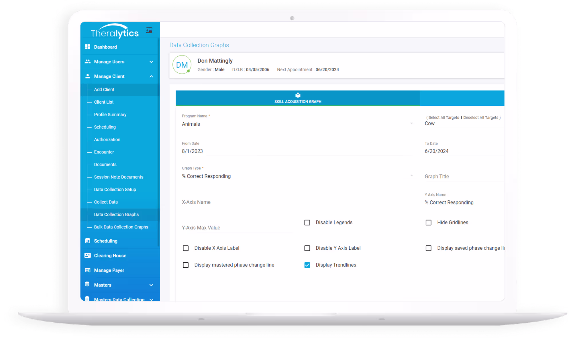 Advanced ABA data collection software
